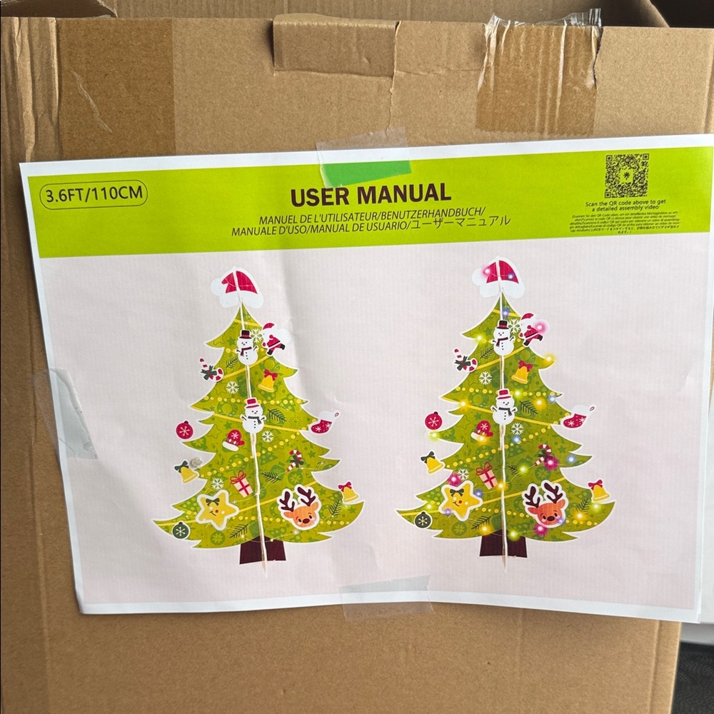 Holiday Cheer tree Decoration Set - Green, Red, Yellow